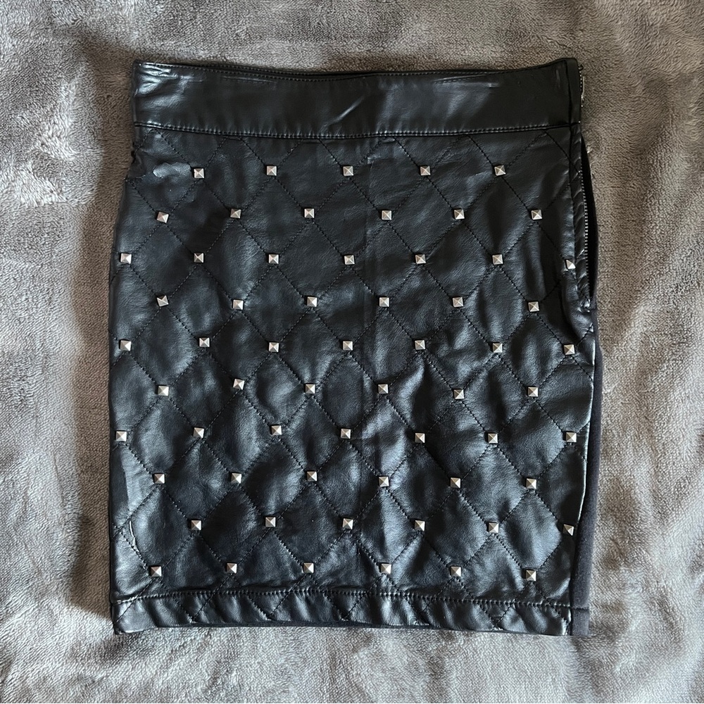 Studded mini skirt